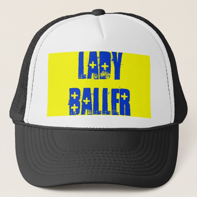 Dame Baller Truckerkappe (Vorderseite)