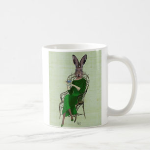 Dame Bella Rabbit Taking Tea 3 Tasse
