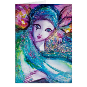 DAME BLUE MASK venezianisches Maskerade-Party