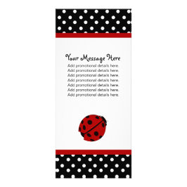 Dame Bug und Tupfen-Gestell-Karten Werbekarte