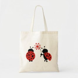 Dame Bugs und Blumen-Taschen-Tasche Tragetasche