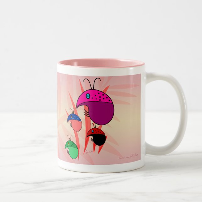 Dame Bugs Zweifarbige Tasse (Rechts)