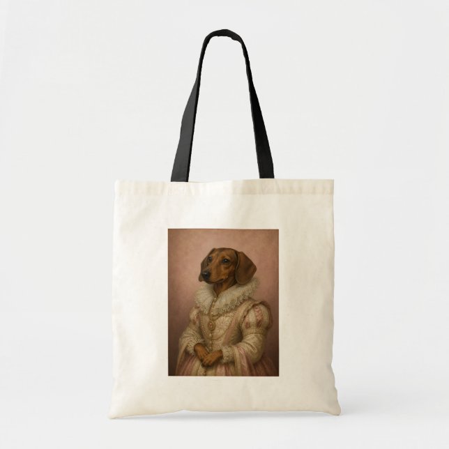 Dame Dachshund Tragetasche (Vorne)