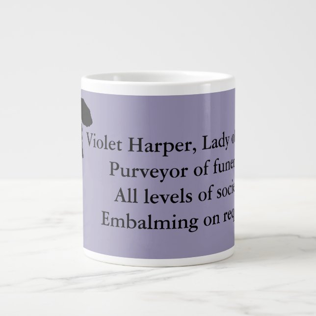 Dame der Asche, riesige Tasse - violetter Harper (Vorderseite)