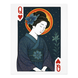Dame der Herzen – Japan Geisha Fotodruck