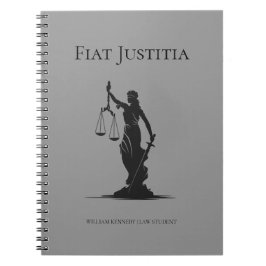 Dame der Justiz-Studienjournal Grau Rechtsstudenti Notizblock