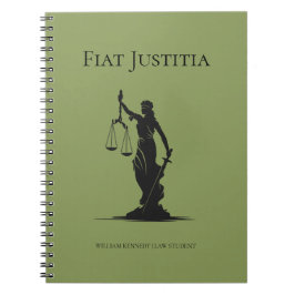 Dame der Justiz-Studienjournal Moss Jurastudentin Notizblock