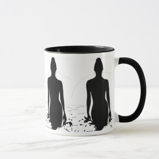 Dame der See-Kaffee-Tasse Tasse (Rechts)