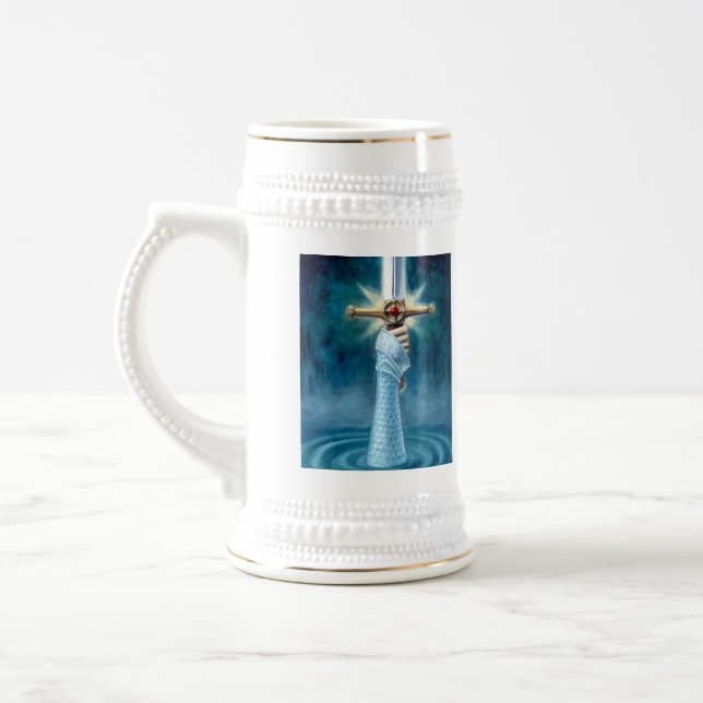 Dame der See-Tasse Bierglas (Links)