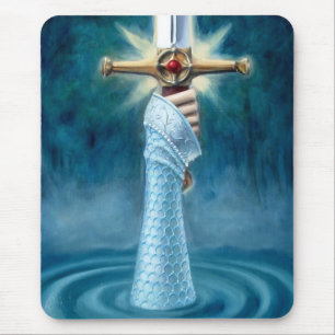 Dame des Sees Mousepad - Vertikale