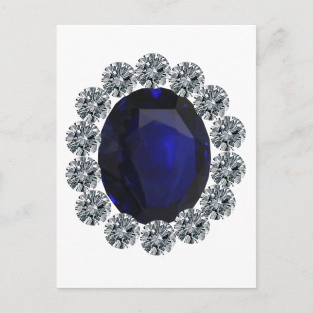 Dame Diana Engagement Ring Ankündigungspostkarte (Vorderseite)