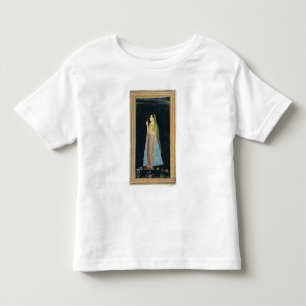 Dame, die eine Blüte hält, aus dem Small Clive Alb Kleinkind T-shirt