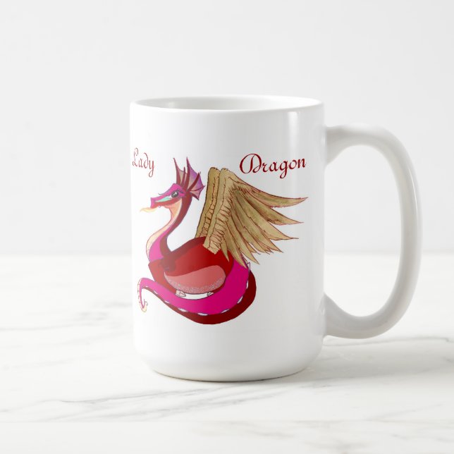 Dame Dragon Design Kaffeetasse (Rechts)