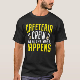 Dame-Empfang Zurück zur Schule Cafeteria T-Shirt