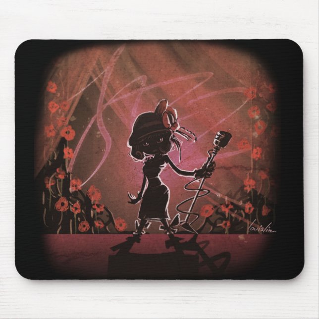 Dame From Jazz: Die Reise Mousepad des Trumpfs (Vorne)