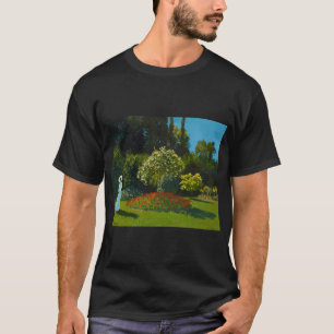 Dame im Garten Claude Monet Garten botanisch T-Shirt