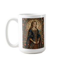 Dame im Garten, mittelalterliche Illustration/Rena