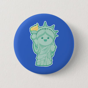 Dame Liberty Button