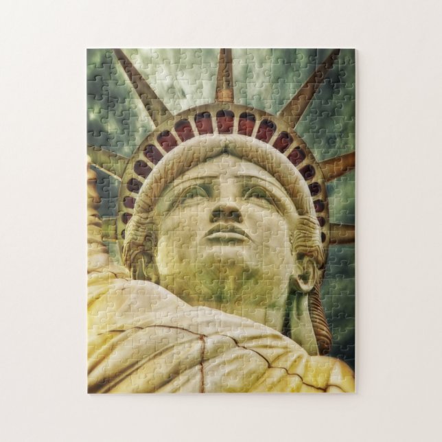 Dame Liberty, Freiheitsstatue Puzzle (Vertikal)