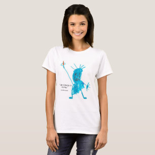 Dame Liberty schreit T-Shirt