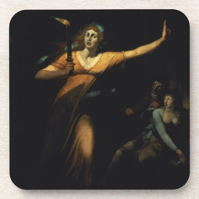Dame Macbeth Sleepwalking, 1783 (Öl auf Leinwand) Getränkeuntersetzer (Vorderseite)