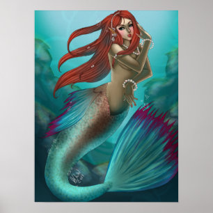 Dame Mermaid Poster