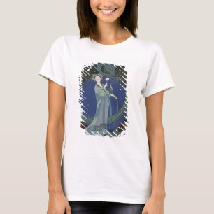 Dame mit Drache (farbige Litho) T-Shirt