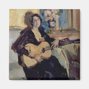 Dame mit einer Gitarre, 1911 Magnet