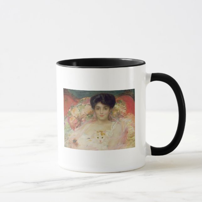 Dame mit einer Katze, 1904 Tasse (Rechts)