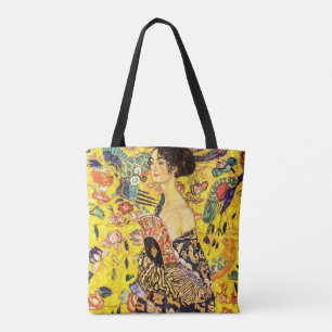 Dame mit Fächer von Gustav Klimt