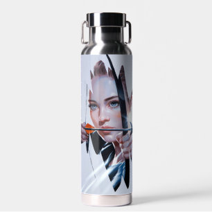 Dame mit großen blauen Augen Trinkflasche