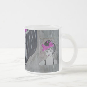 Dame mit rosa Hut, eine andere Femme Fatale Tasse