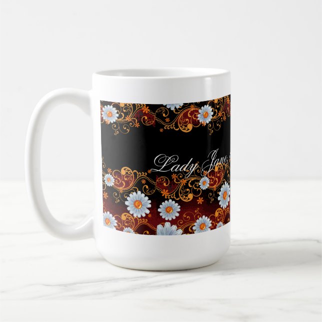 Dame Name Mistress der Landsitz-Schale Tasse (Links)
