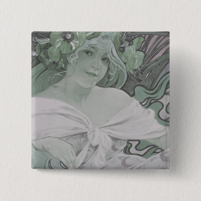Dame Nature Button (Vorderseite)