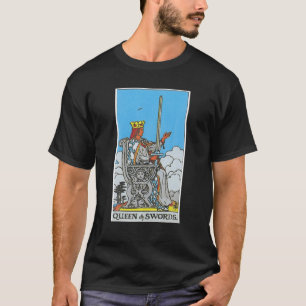 Dame of Schwerter Tarot Card okkultistische Glaube T-Shirt