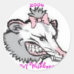 Dame Possum, 2006 7v7 Wishbone Turnier Runder Aufkleber