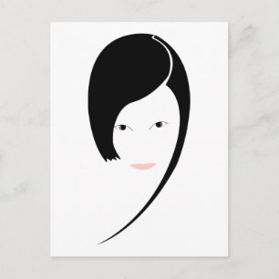 Dame Postkarte