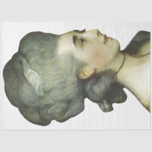 Dame Profile Decoupage Paper Seidenpapier