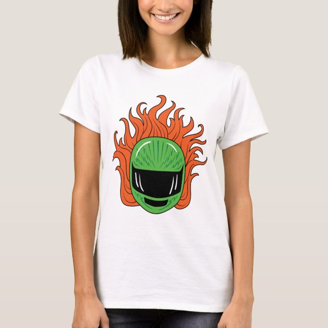 Dame Rider - Grün T-Shirt (Vorderseite)