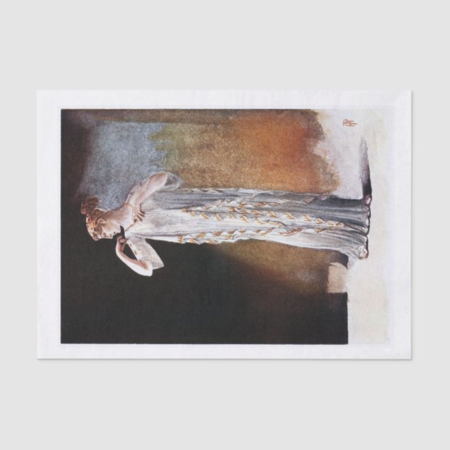 Dame Seidenpapier (Vorderseite)