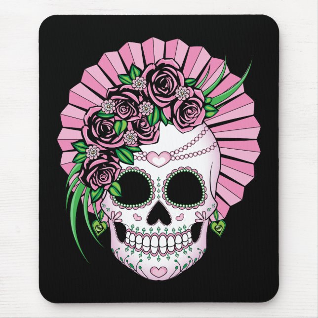 Dame Sugar Skull Mousepad (Vorne)