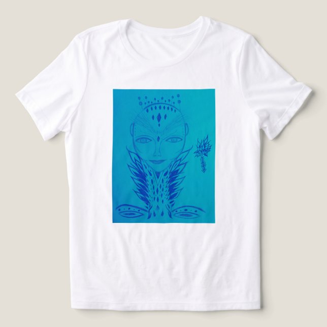 Dame Tri-Blend Shirt (Design Vorderseite)