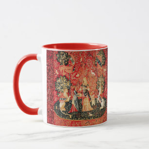 DAME UND EICHHORN Löwe,Fantasy Blumen,Tiere Tasse