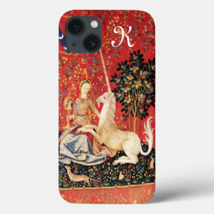 DAME UND EINHORN Fantasy Blumen,Tiere Monogramm Case-Mate iPhone Hülle