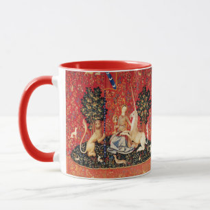 DAME UND EINHORN Löwe,Fantasy Blumen,Tiere Tasse