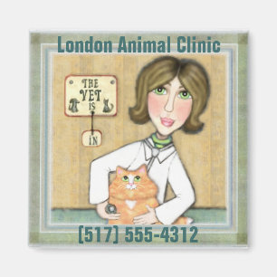 Dame Veterinarian u. Magnet