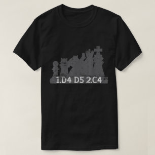 Damegambit-Schacheröffnungs-Design T-Shirt
