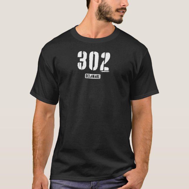 Damen 302 Delaware Rough Stencil Design Premium_2 T-Shirt (Vorderseite)