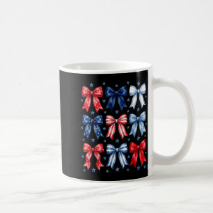 Damen 4. Juli Coquette-Band Rot-Weiß Kaffeetasse