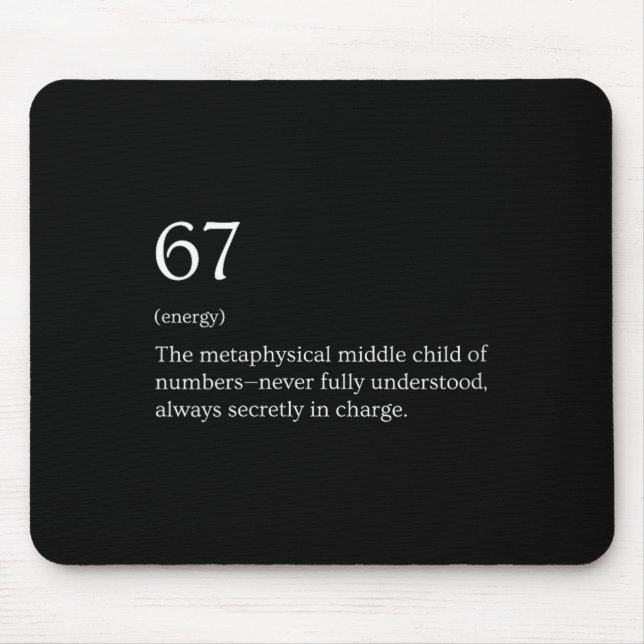 Damen 67 Definition Meme V-Ausschnitt  Mousepad (Vorne)